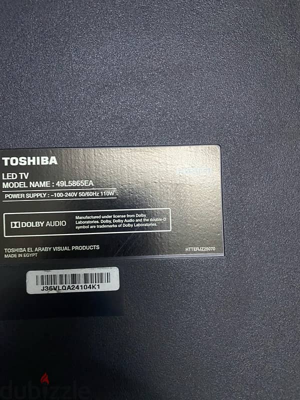 Toshiba 49” 1