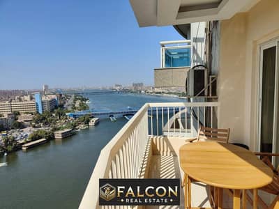 Fully furnished hotel apartment ready for delivery on Maadi Corniche with a distinctive view directly on the Nile