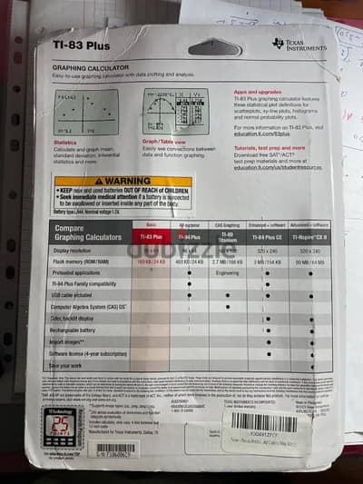Texas Instruments TI-83 Plus Programmable Graphing Calculator