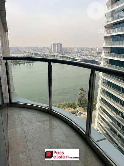 Apartment for sale with a panoramic view on the Nile, live photos  Ready to move Fully finished NILE PEARL 0