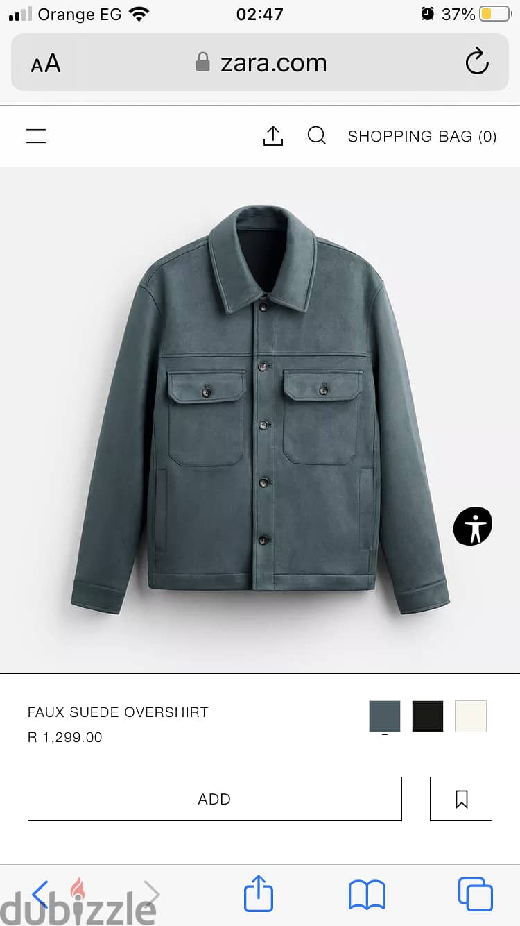 ZARA MEN Faux Suede OverShirt 4