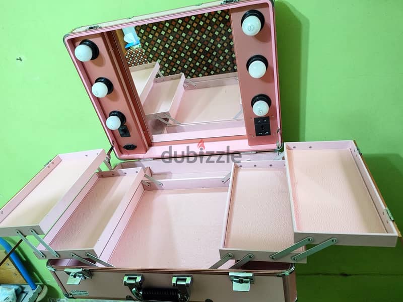 شنطة ميك أب ميكاب بروفيشنال makeup artist bag hard case professional 18