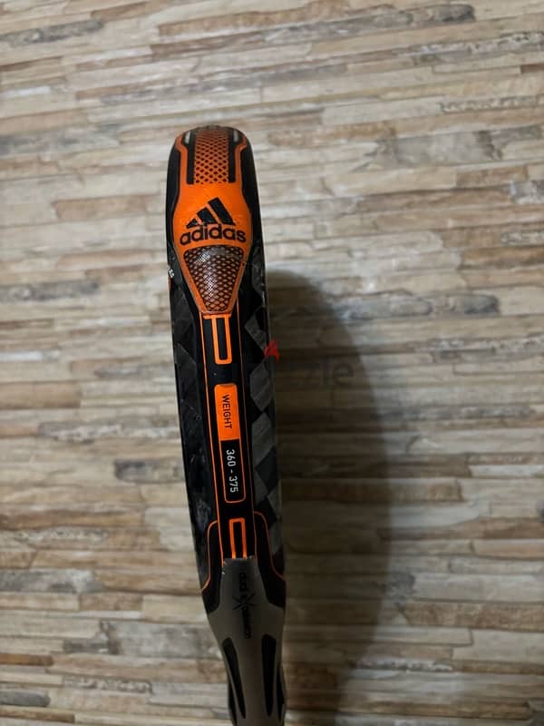 didas Adipower CTRL 2.0 Padel, Carbon, Orange, Singl 4