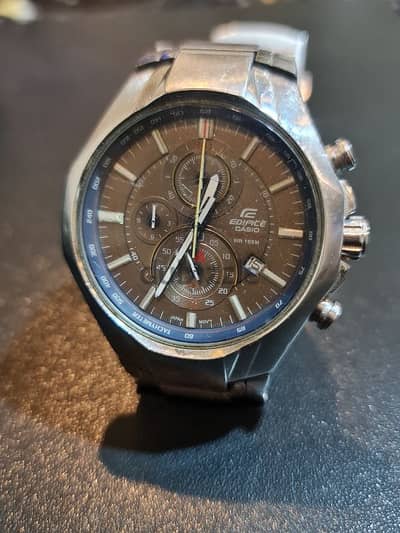 CASIO Edifice WR 100 watch - ساعة كاسيو