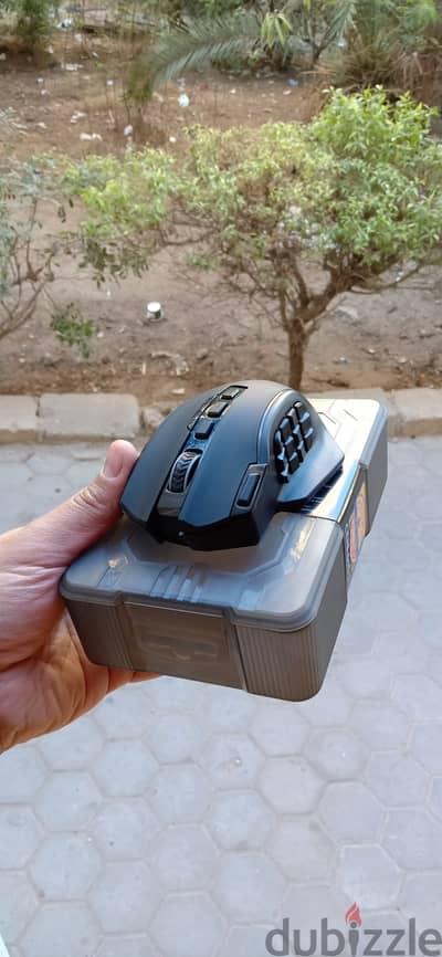 ماوس لاسلكي redragon m901 ب19زرار قابل لإعادة الشحن