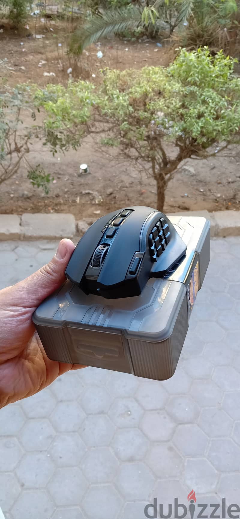 ماوس لاسلكي redragon m901 ب19زرار قابل لإعادة الشحن 0