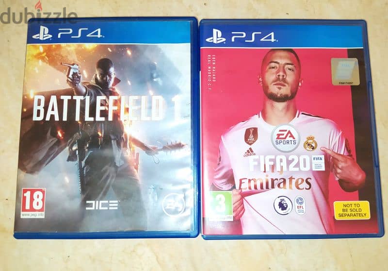 FIFA20 & BATTLEFIELD1 PS4 0