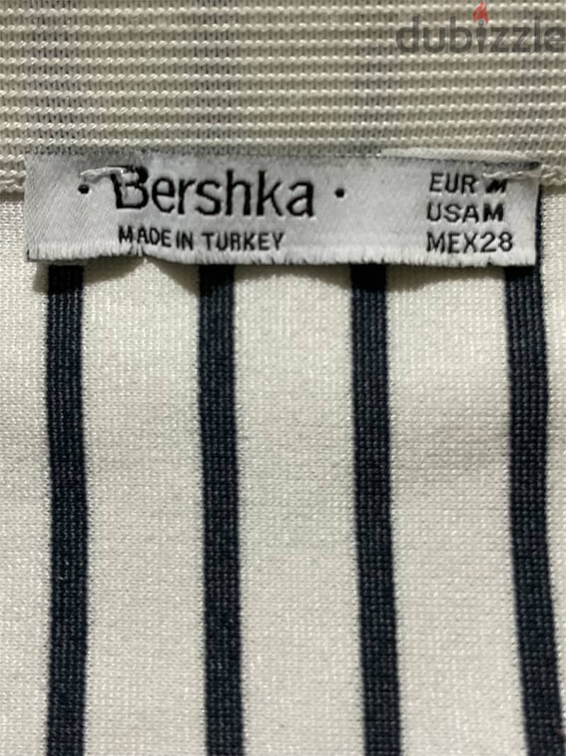 Bershka Striped Mini Skirt 2