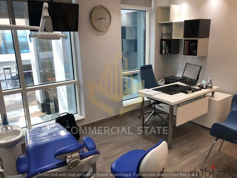 عيادة اسنان 82 متر بالاجهزه للايجار في تريفيوم كومبلكس-Clinic for Rent 0