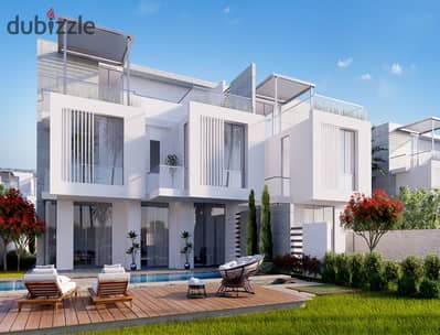 Twin house for sale in a prime location next to New Giza, in the JUOLZ compound.