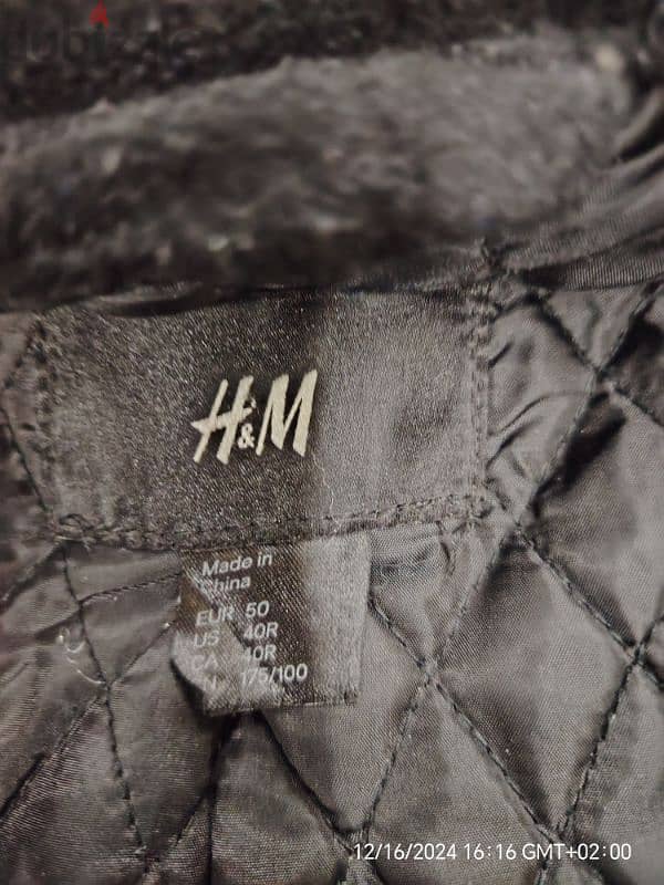 جاكت  H&M مستورد بلجيكي مقاس XL 1