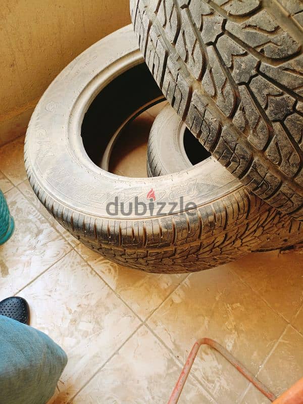 4 فردة طقم كاوتش عريض 285/60R/18 بحالة جيدة 5