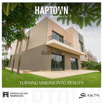 With Hassan Allam, invest and own a 5-bedroom independent villa minutes away from Sabbour in HapTown, Mostakbal City