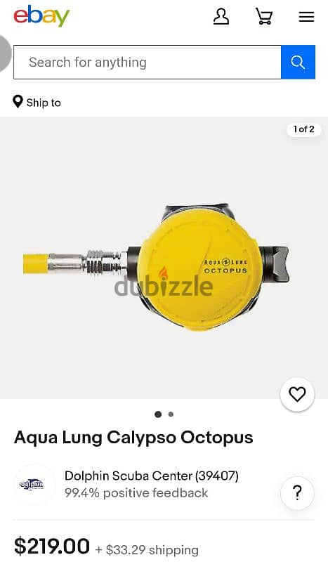 regulator octopus aqualung calypso titanium 2