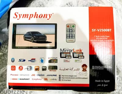 شاشة تاتش 7 بوصة HD من سيمفونى جديدة  symphony car screen new