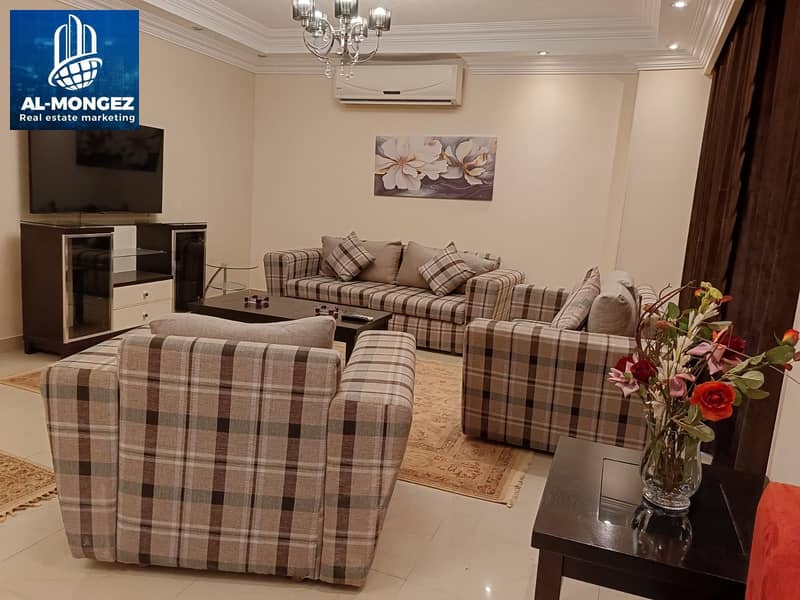 Apartment for sale, special finishes, view wide garden, in the best stages of Rehab, First Settlement, New Cairo 0