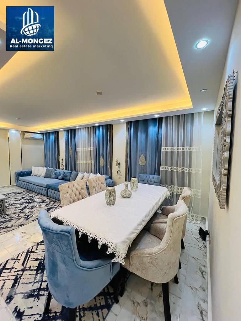 Distinctive apartment 136m, one of the most distinguished stages of Al-Rehab, fully special finishes, in Al-Rehab, First Settlement 0