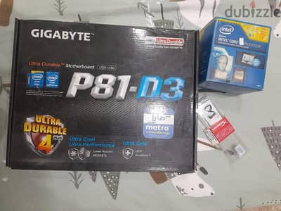 باندل جيل رابع (p81 +i5 4570 + ram 12 g ddr3 + fan )