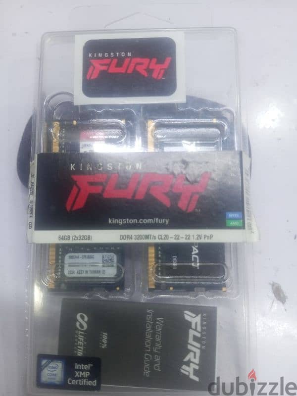 كيت رامات لاب ram ddr4 2×32 =64 giga hz 3200 5