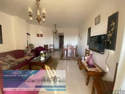 Furnished apartment for rent in Al-Rehab, 90m