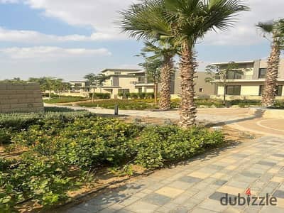 Duplex Garden corner for sale bahary fully finished in compound SwanLake residence Hassan Allam