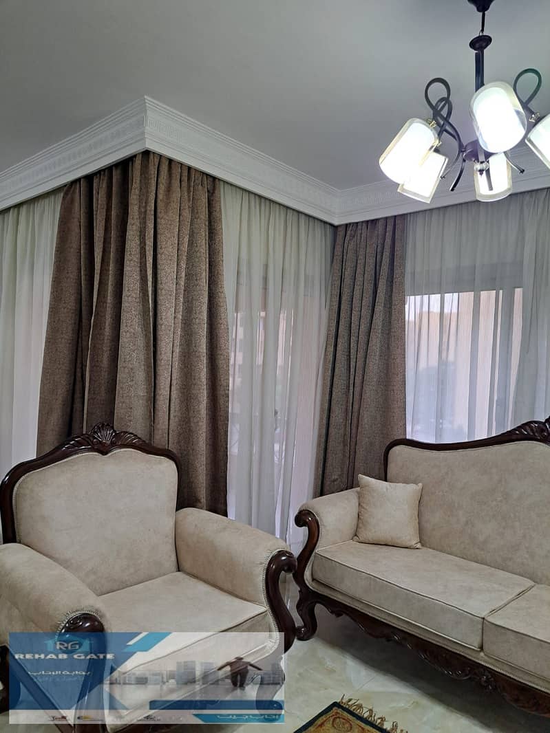 Furnished apartment for rent in Al-Rehab, 155 square meters 0