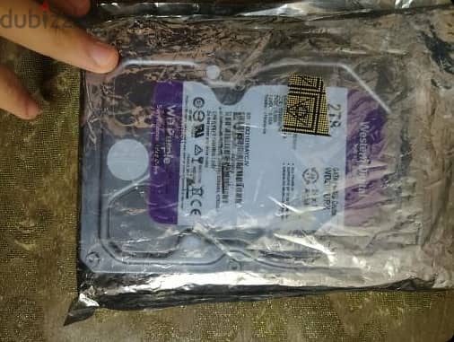 WD HDD 2TB Purple جديد لم يستعمل 0