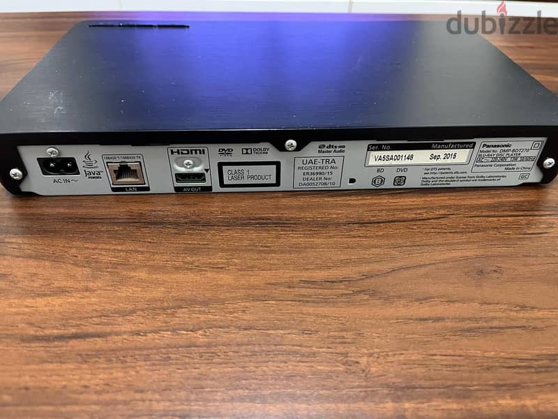 panasonic 4K dvd player DMP-BDT270 4