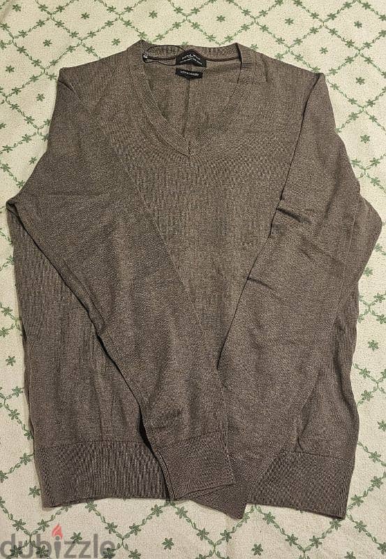 Zara man pollouver, original, slim fit, size large fit medium  زارا 3