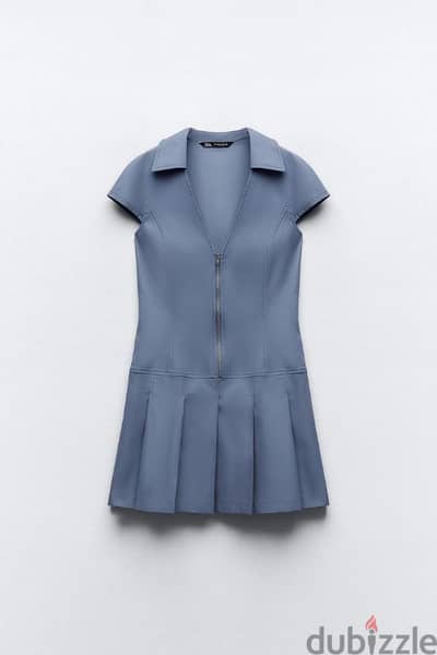 New Zara blue grey dress