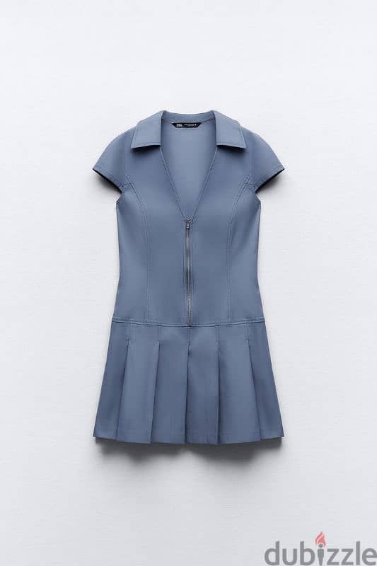 New Zara blue grey dress 0