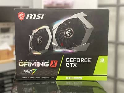 كارت شاشة msi 1660 super gaming x