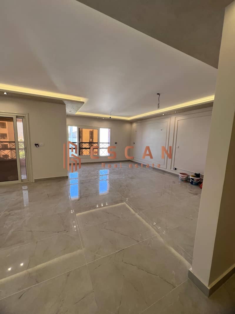 Empty apartment for rent in Al-Rehab, special finishes, 172 square meters, near Mall 2 and Gateway 0