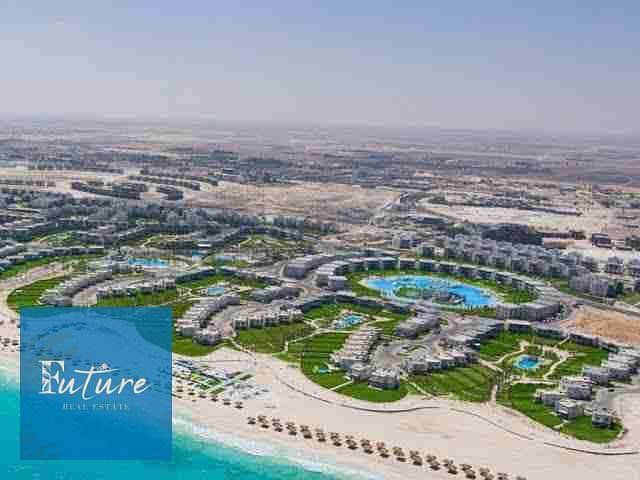 Ground chalet with garden in Amwaj, with down payment and installments, the lowest price in Amwaj View Pool 0