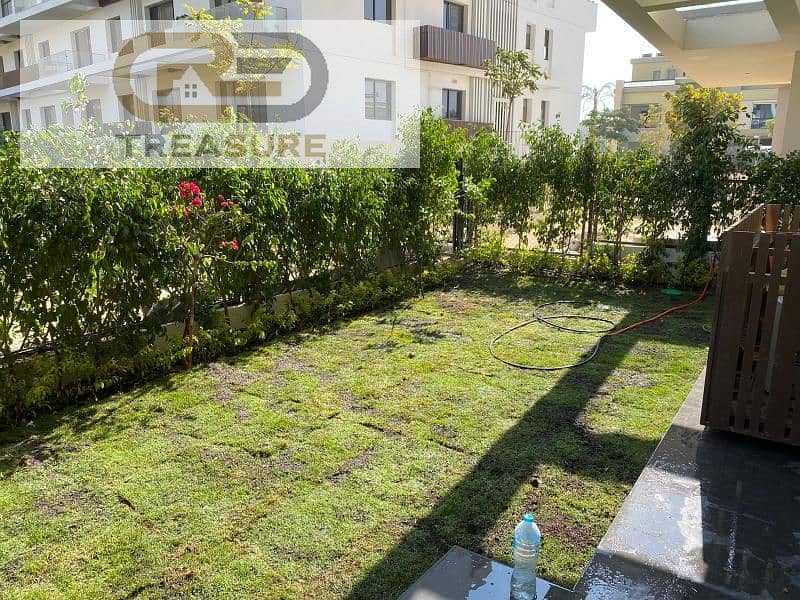 شقة بجاردن بالمطبخ والتكييفات في فيليت V ريزيدنس - Villette V Residence - التجمع الخامس 0