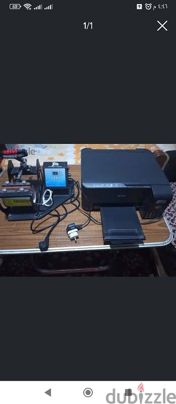 مكبس مجات حراري و طابعه EPSON 3250