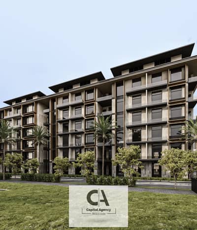 With only 10% down payment a 3-bedroom apartment for sale in landscape view in installments for the longest period in Fifth Settlement Jadie Compound