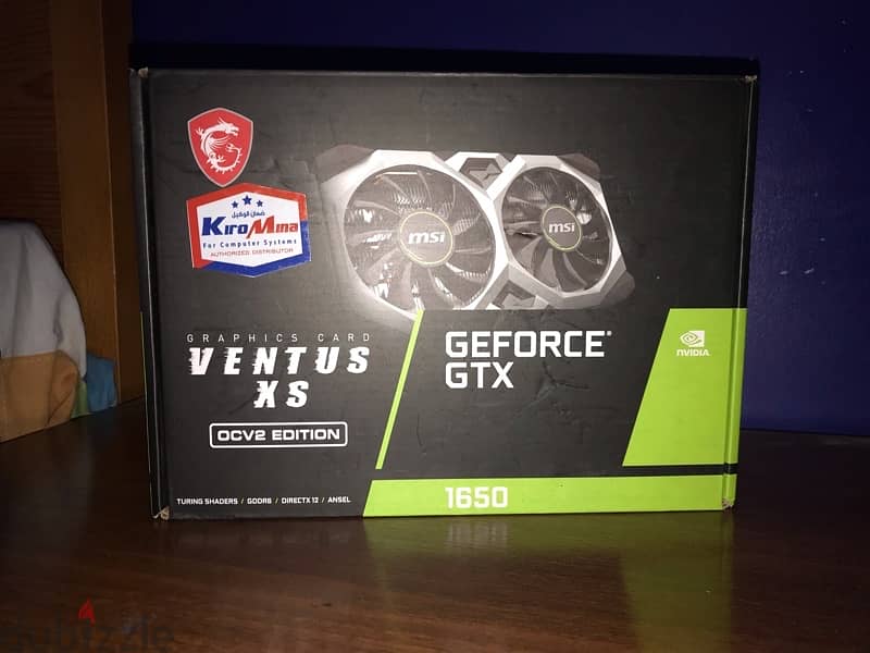 MSI Ventus Xs Geforce GTX 1650 GDDR6 4 Gb كارت شاشة 0