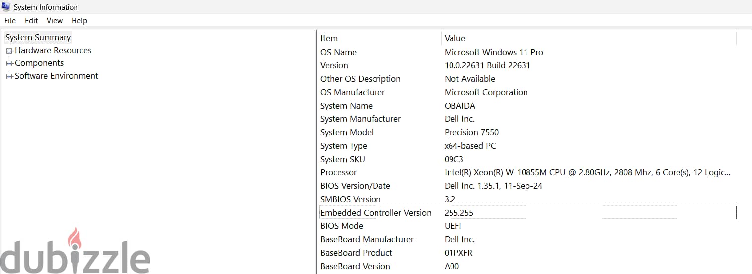 Dell Precision 7550 RTX3000 RAM 32 GB 6