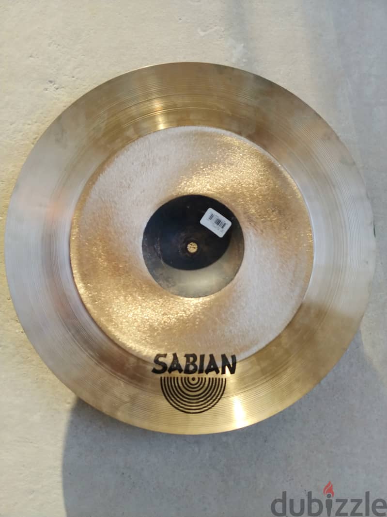 Sabian cymbal drums AAX 18inch Freq نحاس درامز 1