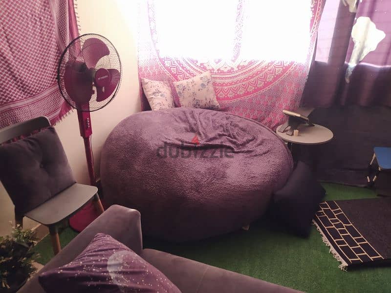 كالجديد لعدم الحاجة بين باج ساك عائليهBean bag MAGALIS 0