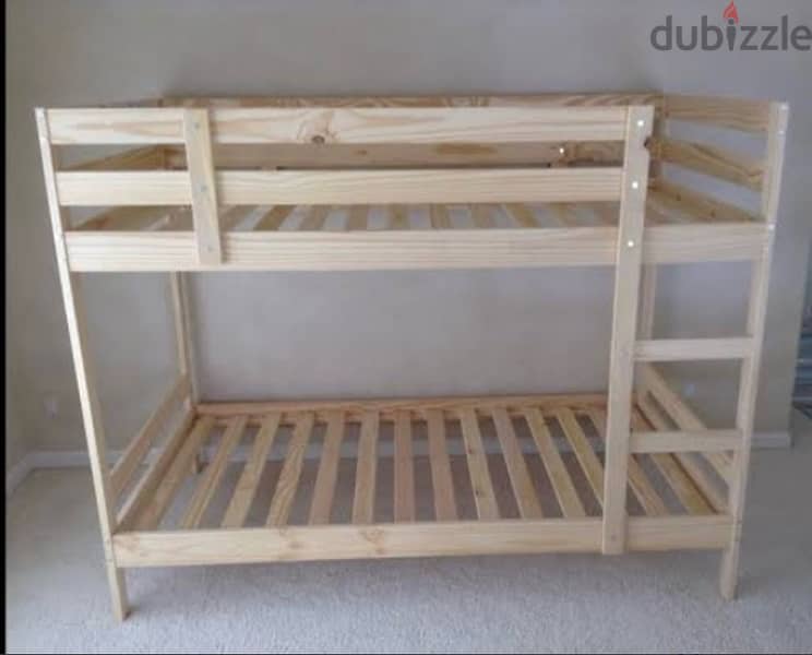 IKEA bunk bed frame سرير بطابقين خشب  من ايكيا 4