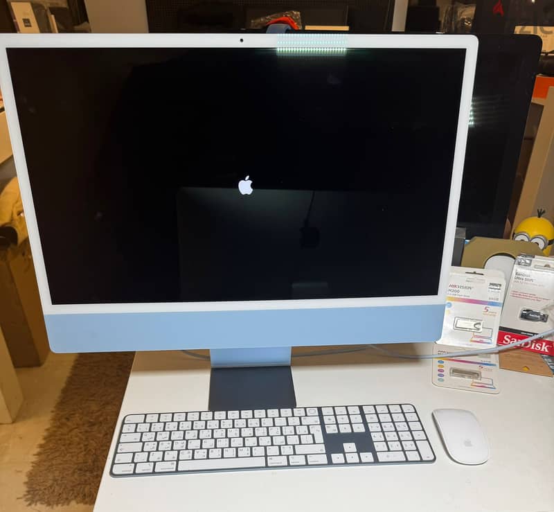 iMac (24-inch, M1 Chip with 8-Core CPU and 8-Core GPU, Ram 16GB,SSD 1 11