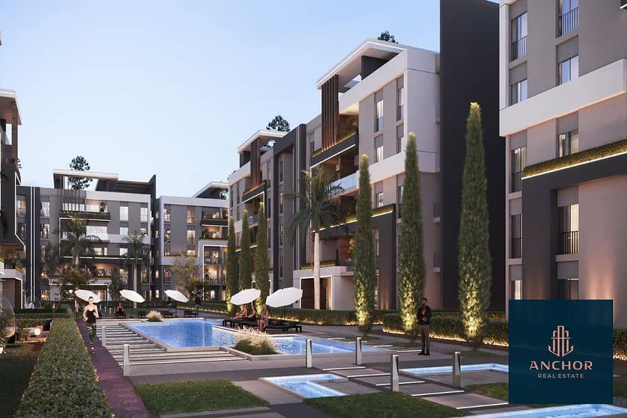 Apartment 3BR with 310K Down Payment installment up to 7 years in Orkadia Compound El Obour City 0