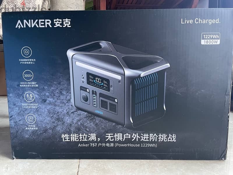 Anker solix F1200 solar home portable power station 1