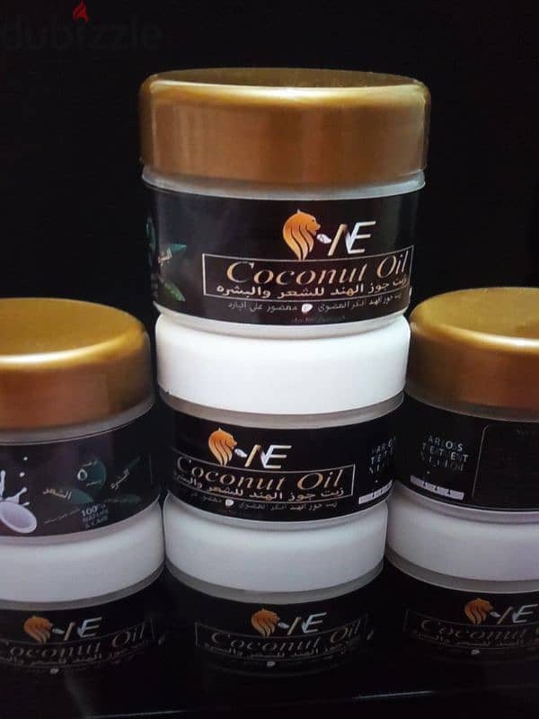 NE coconut oil  زيت جوز الهند الطبيعي %100 7