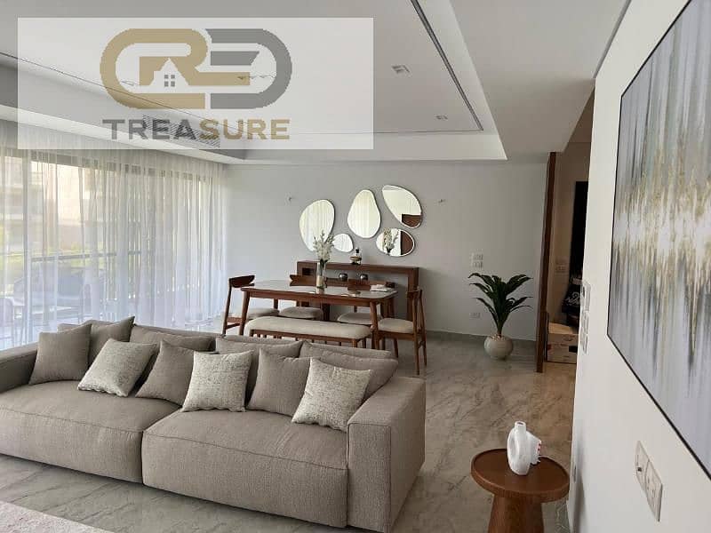 شقة للإيجار مفروشة مودرن فيو ليك  في ليك فيو ريزيدنس - Lake View Residence  - التجمع الخامس 0