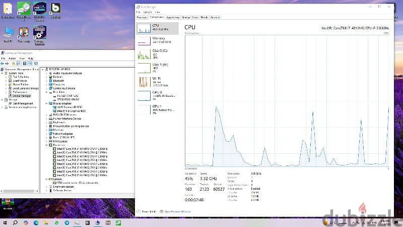 لاب توب ديل برزنيش dell precision workstation m6800 ci7g4 qm ssd+hd 7