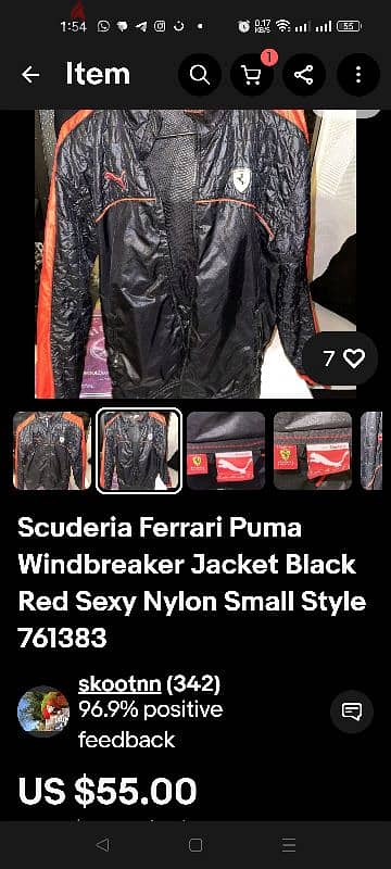 جاكيت بوما فيراري اوريجنال  Puma Ferrari scuderia jacket 3