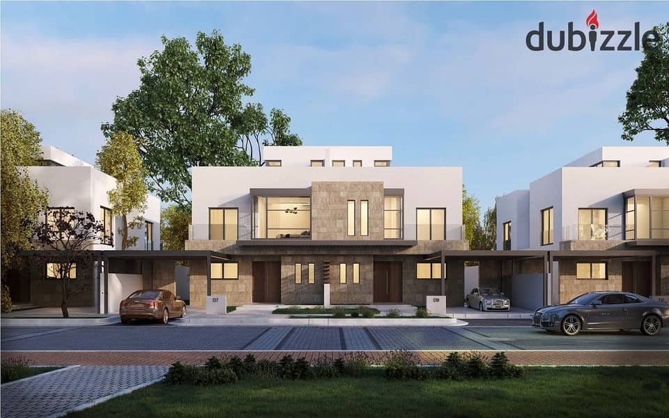 Resale villa, delivery within months, in Alkarma Gates, in the heart of Sheikh Zayed, with installments 0